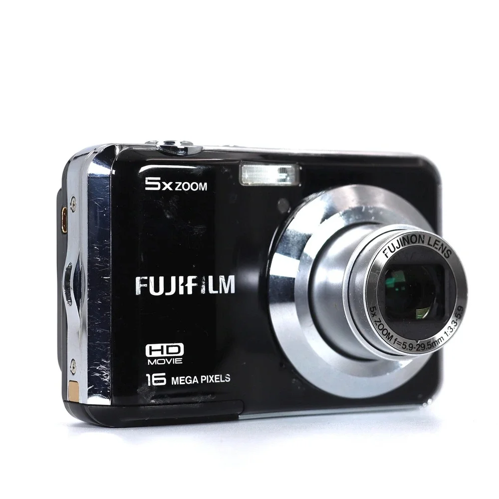 Fujifilm FinePix AX Digital Camera Black 5x Zoom 16MP HD Movie Travel Tested